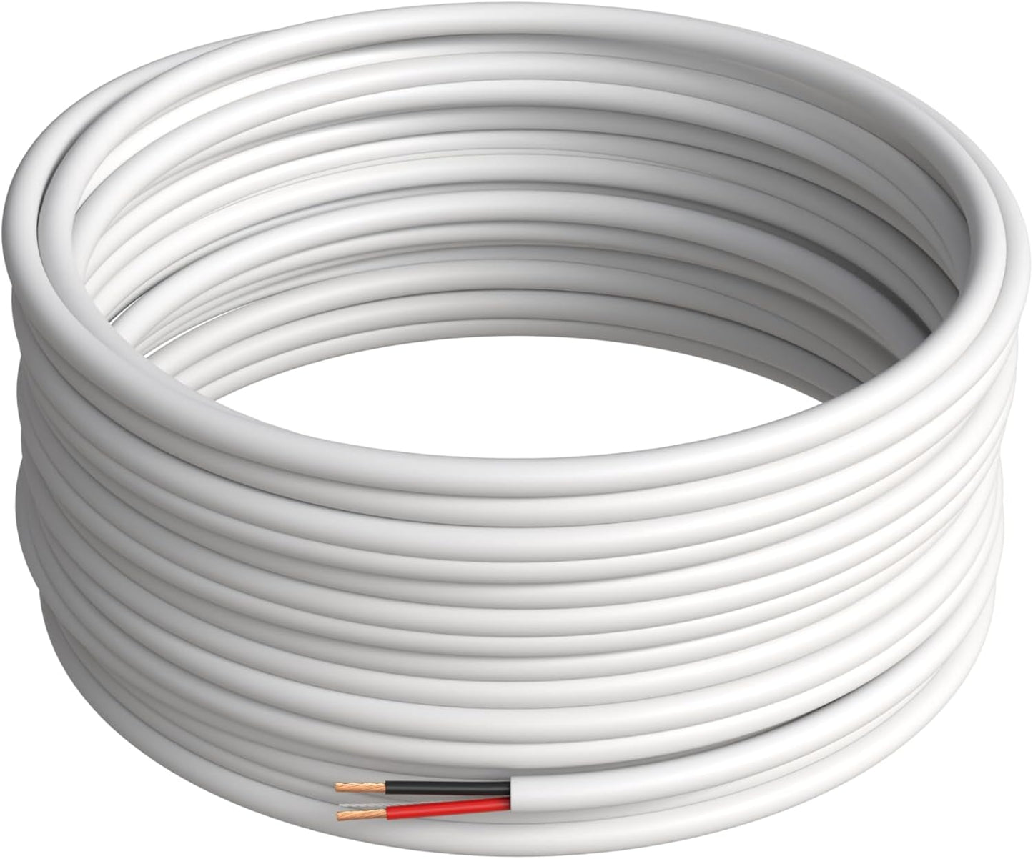 500FT 18/2 Speaker Wire CL2 Rated Indoor Low Voltage Copper Clad Aluminum (CCA) 18 Gauge 2 Conductors Cable with Easy Pull Box – Perfect for In-Wall Installation